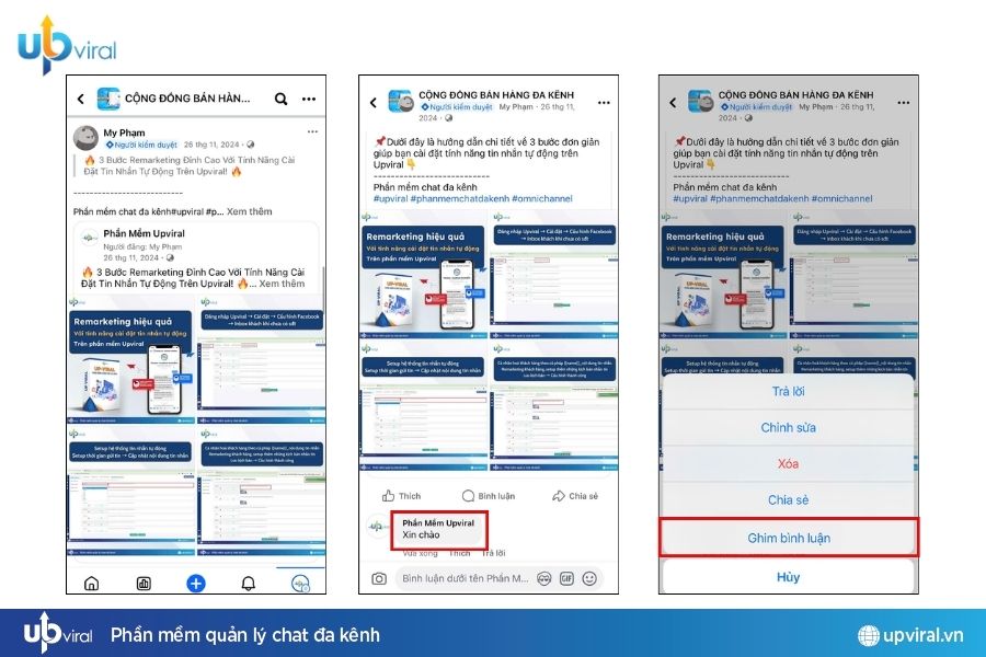 2 Cách Ghim Bình Luận Facebook Trên Group Và Fanpage