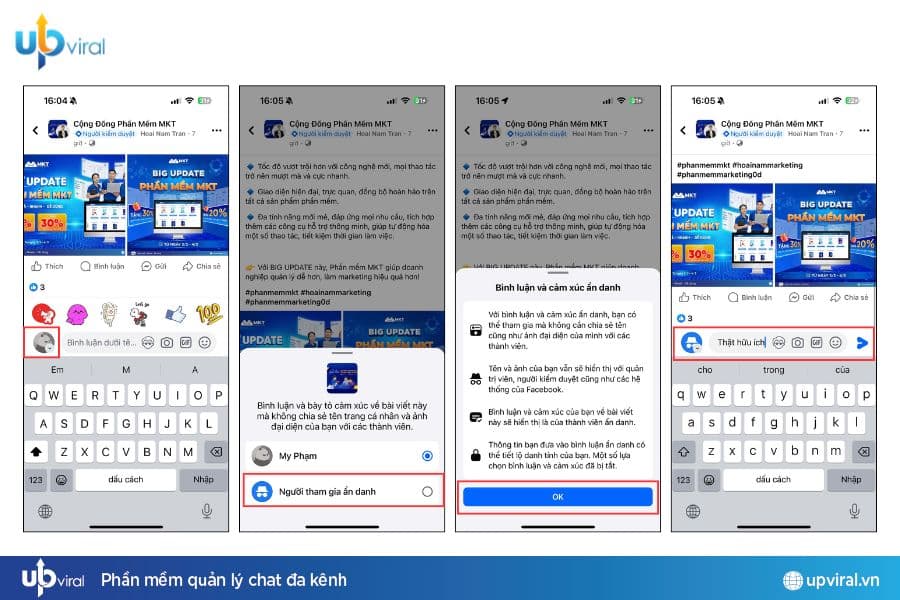 Học Ngay 2 Cách Bình Luận Ẩn Danh Trên Facebook Cực Dễ