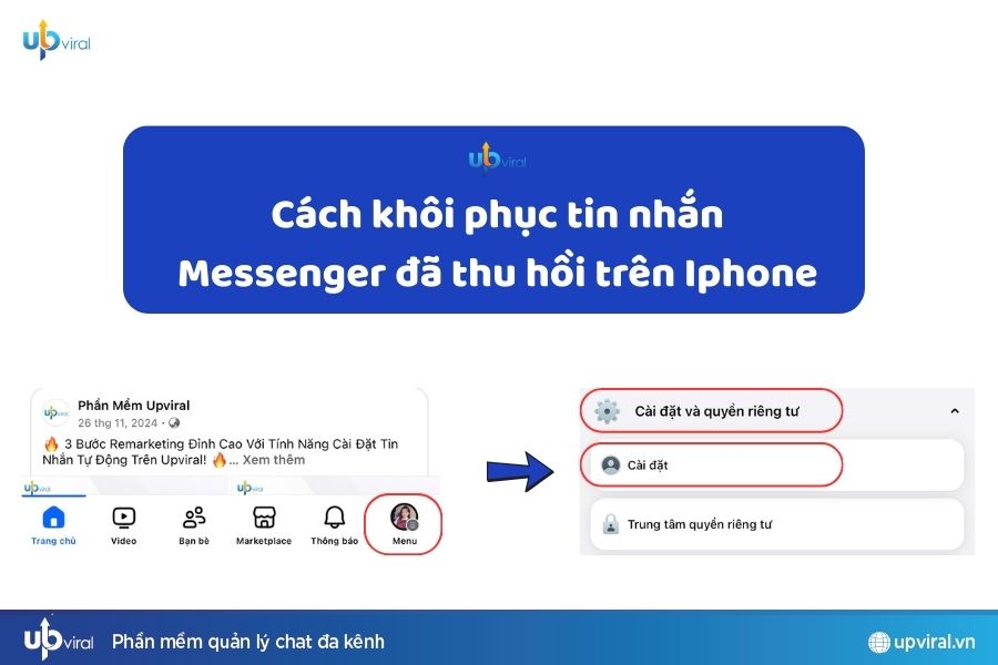 5 cách khôi phục tin nhắn Messenger đã thu hồi mới nhất 2025